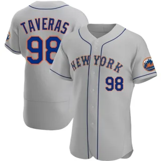 Authentic Men's Diosmerky Taveras New York Mets Road Jersey - Gray