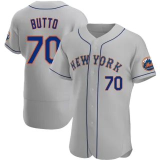 Authentic Men's Jose Butto New York Mets Road Jersey - Gray