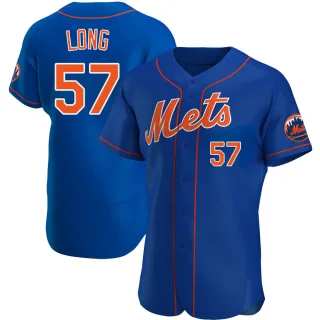 Authentic Men's Kevin Long New York Mets Alternate Jersey - Royal