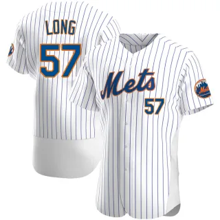 Authentic Men's Kevin Long New York Mets Home Jersey - White