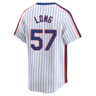 Limited Men's Kevin Long New York Mets Cooperstown Collection Jersey - White