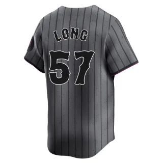 Limited Men's Kevin Long New York Mets Graphite 2024 City Connect Jersey -