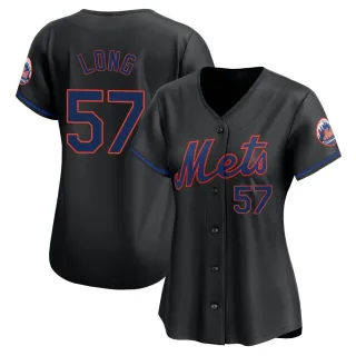 Limited Women's Kevin Long New York Mets Alternate Jersey - Black