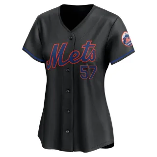 Limited Women's Kevin Long New York Mets Alternate Jersey - Black