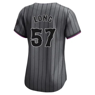 Limited Women's Kevin Long New York Mets Graphite 2024 City Connect Jersey -