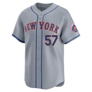 Limited Youth Kevin Long New York Mets Away Jersey - Gray