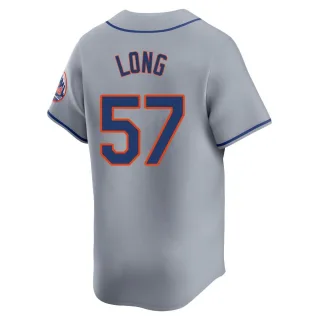 Limited Youth Kevin Long New York Mets Away Jersey - Gray