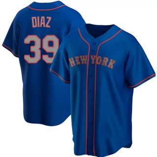 Replica Men's Edwin Diaz New York Mets Alternate Road Jersey - Royal