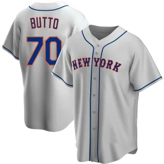 Replica Men's Jose Butto New York Mets Road Jersey - Gray