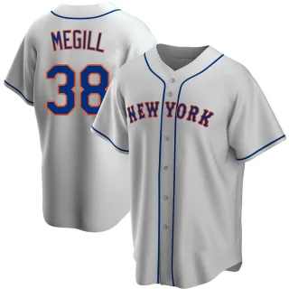 Tylor Megill #38 - Team Issued White Pinstripe Jersey with Seaver