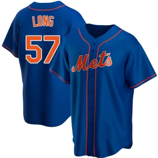 Replica Youth Kevin Long New York Mets Alternate Jersey - Royal